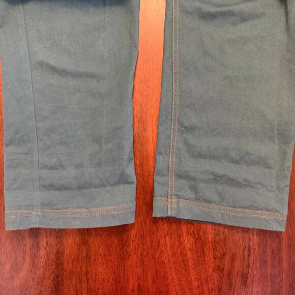 Wildfang Essential Coveralls Teal Blue Cotton Stretch Workwear Jumpsuit – Small - Picture 8 of 14